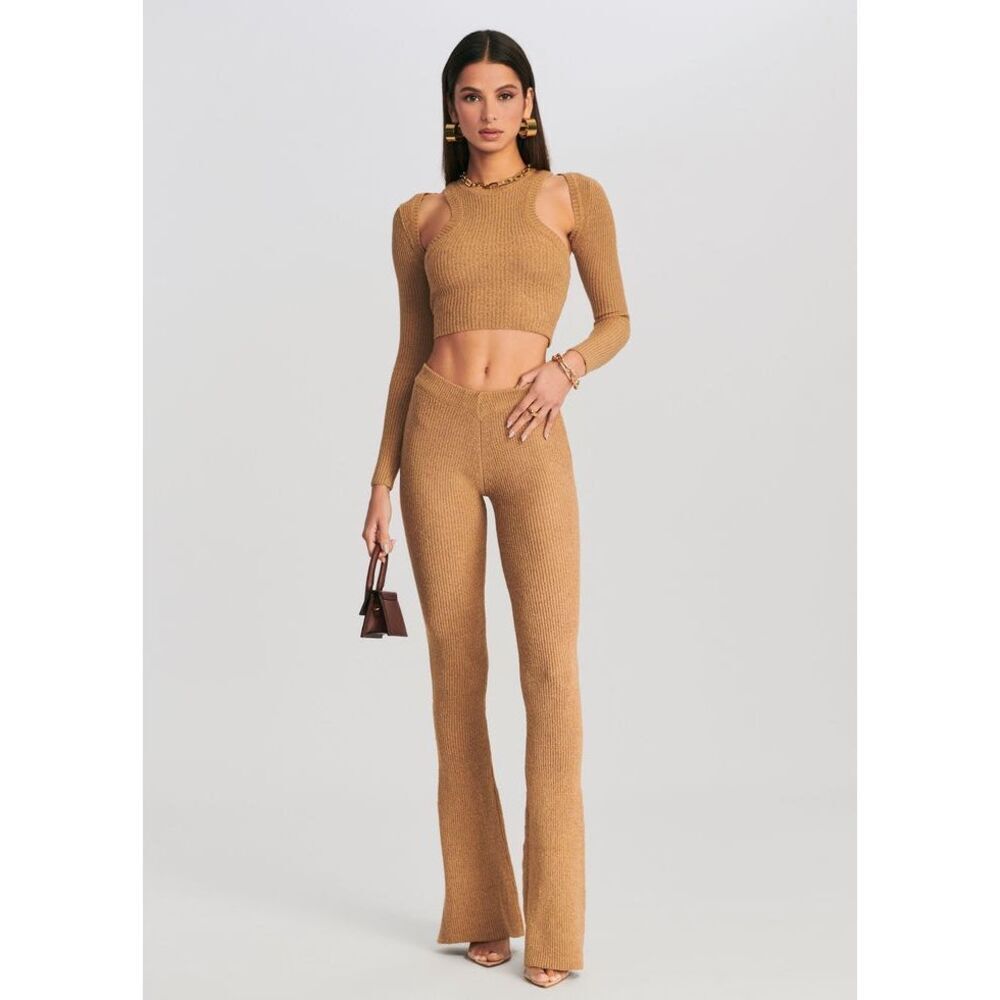 SER.OY.A London Pant in Brown, Medium $195 MSRP
